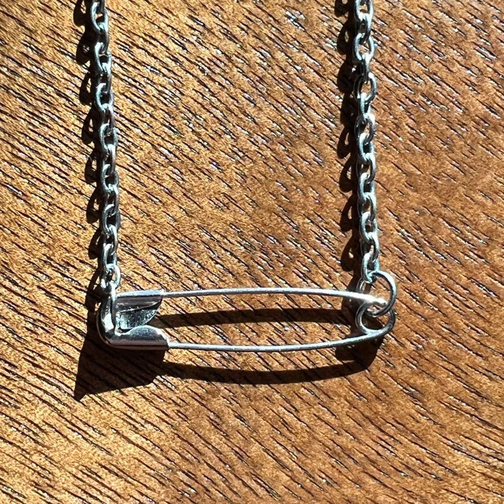 Paper clip necklace